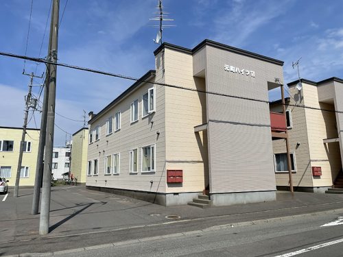 元町ハイツⅥ 1LDKアパート(伊達市元町)※2階角部屋,エアコン新設