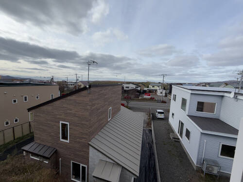 2階から八丁平中央通を望む (周辺)